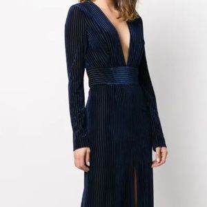 Galvan Stardust Gown Navy